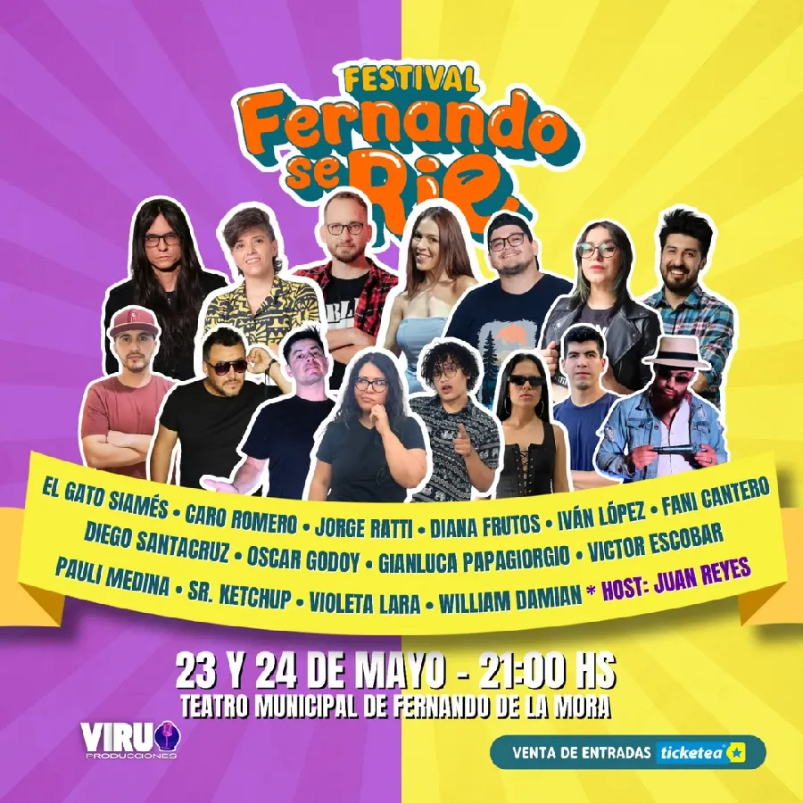 Festival de stand up comediantes Fernando se rie