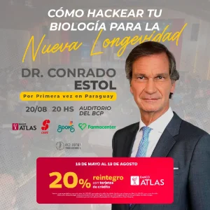 Dr. Conrado Estol presenta “Cómo hackear tu biología para la nueva longevidad”