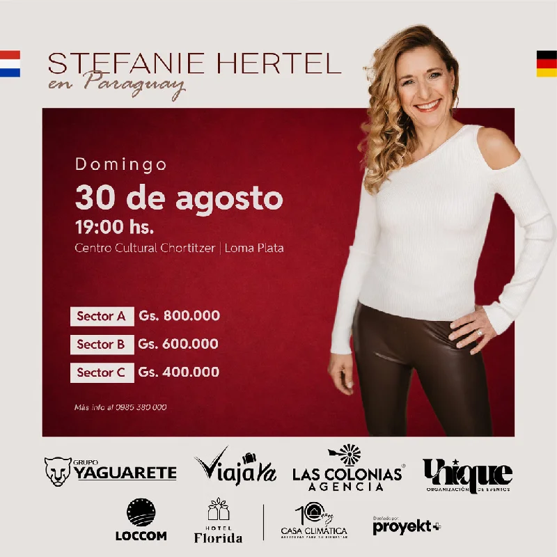 Stefanie Hertel se presenta por primera vez en Paraguay